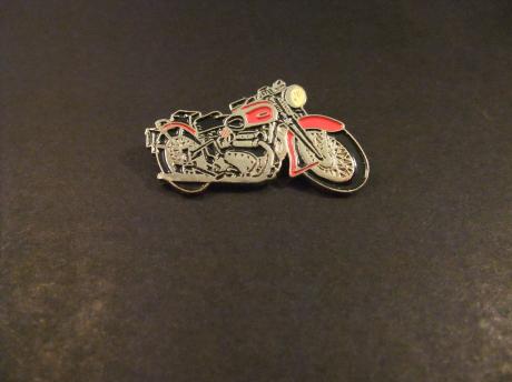 Ariel 4G-1000 Square Four 1936-1948 ,Engelse motorfiets, rood motor naar rechts